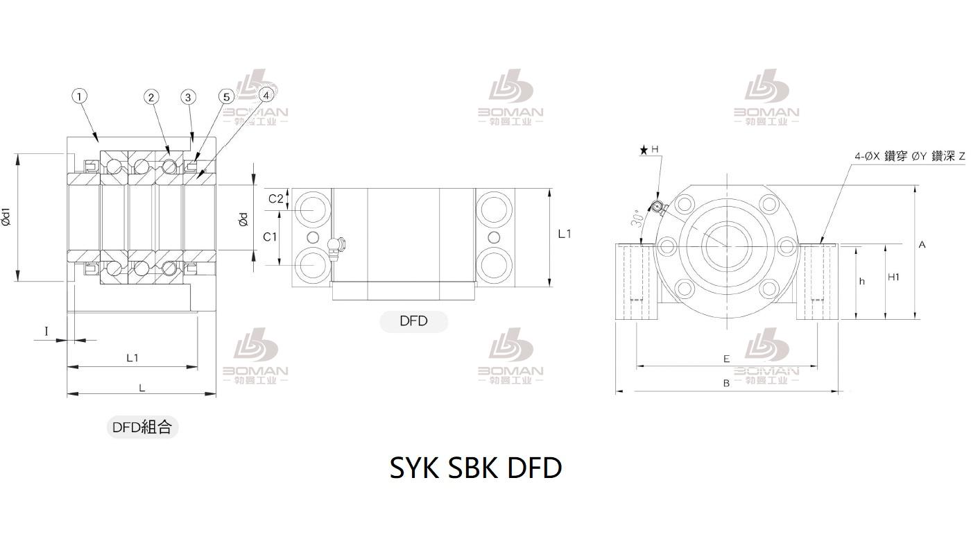 SYK EF12 syk丝杆固定端和支撑端